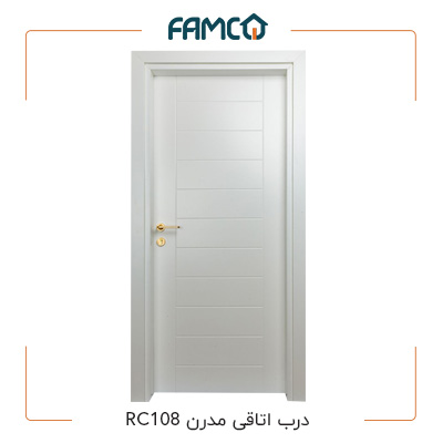 درب اتاقی سفید مدرن RC 108 